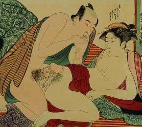 Nahý muž a nahá gejša