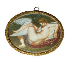 Miniatura Leda s labutí