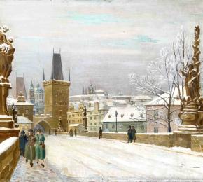 Jan Prouza, Na Karlově mostě