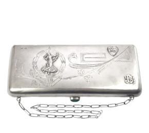 Secesní stříbrná kabelka