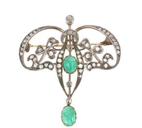 Belle Époque zlatá brož